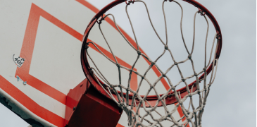 Image of basket used to play basketball ball