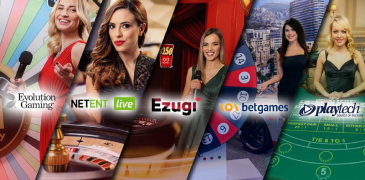 Various casino games providers